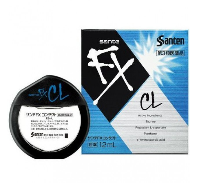 Sante FX CL освежающие глазные капли от усталости и дискомфорта при ношении контактных линз, 12мл
