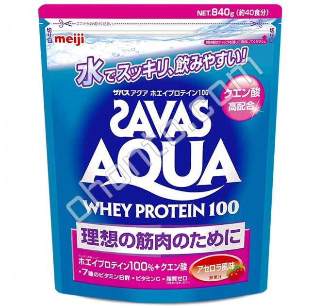 Meiji Aqua Whey Protein 100 Savas Сывороточный протеин с ароматом ацеролы, 40 порций