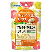 Orihiro Жевательные мультивитамины и минералы со вкусом грейпфрута 120 шт Orihiro