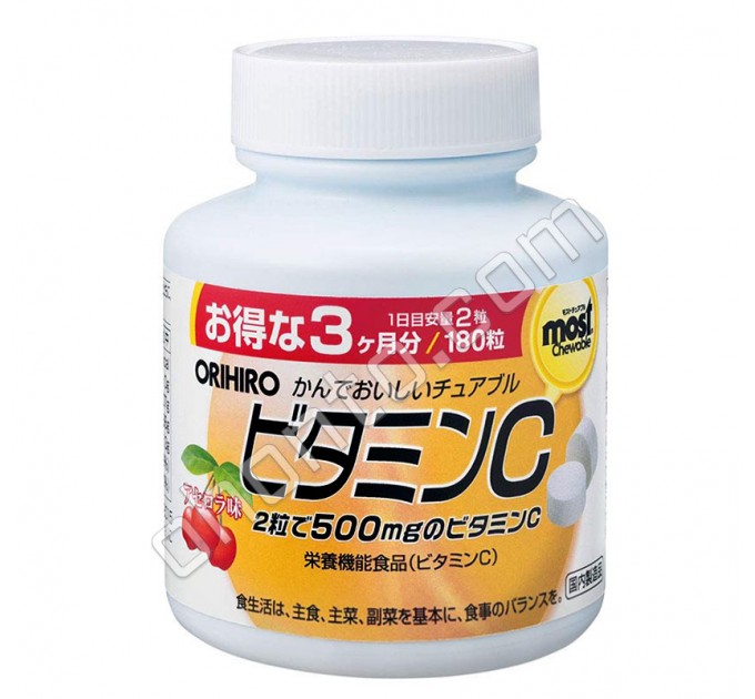 Orihiro MOST натуральный Витамин C из вишни ацеролы, на 90 дней