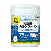UNIMAT RIKEN ZOO Молочнокислые бактерии + кальций + витамин D, (на 75 дней)